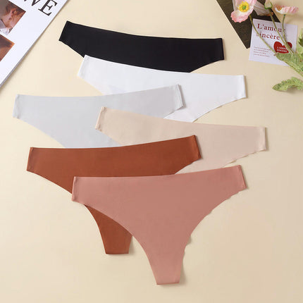 Women Seamless Underwear Thongs No Show Thong Breathable Panties