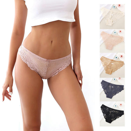 6 Pack Underwear Invisible Seamless Bikini Lace Panties for Women