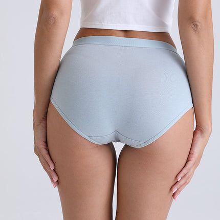 Women's High Waisted Cotton Underwear Soft Breathable Panties Stretch Briefs