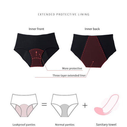 Period Underwear for Women Heavy Flow Panties Menstrual Hipster Panty