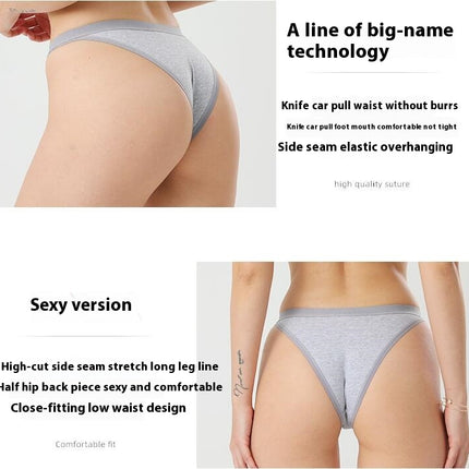 Cotton Underwear for Women Thongs Low Waist Panties Thongs