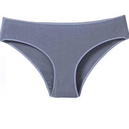 Women Low Waist Cotton Breathable Hipster Panties Stretch Bikini Briefs