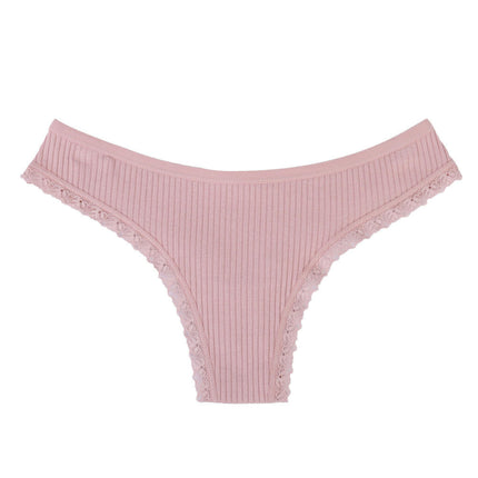 Women's Cotton Underwear Thongs Low Waist Panties Thongs