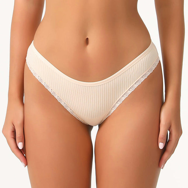 Women's Cotton Underwear Thongs Low Waist Panties Thongs