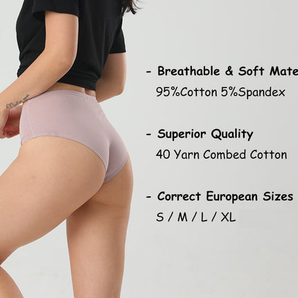 Womens Underwear Cotton Low Rise Breathable briefs Panties