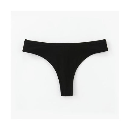 Women's Breathable Cotton Thong Panties No Show Underwear