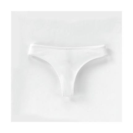 Women's Breathable Cotton Thong Panties No Show Underwear