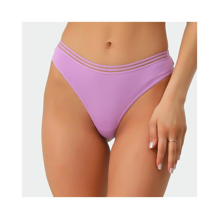 Women's Cotton Thong Breathable Panties Low Rise Underwear