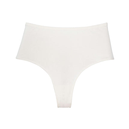 Women's Cotton Thong Breathable High Waisted Panties