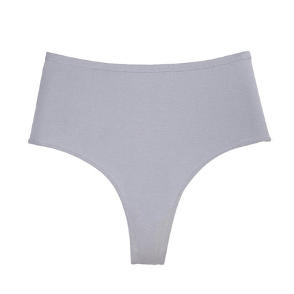 Women's Cotton Thong Breathable High Waisted Panties