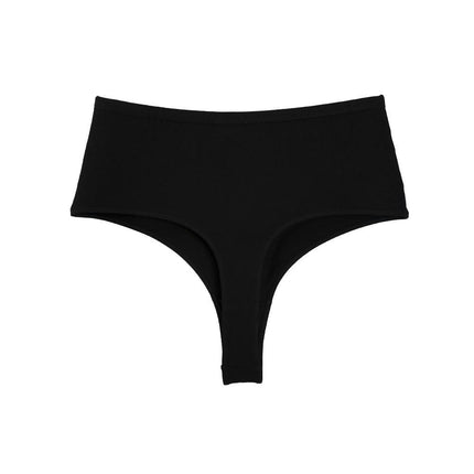 Women's Cotton Thong Breathable High Waisted Panties