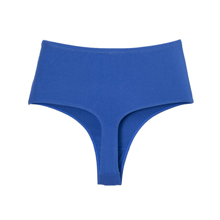 Women's Cotton Thong Breathable High Waisted Panties