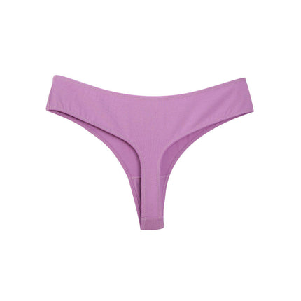 Cotton Thongs for Women Breathable Stretch Hipster Underwear Panties