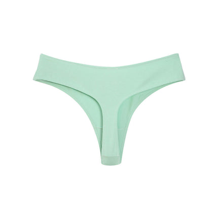 Cotton Thongs for Women Breathable Stretch Hipster Underwear Panties