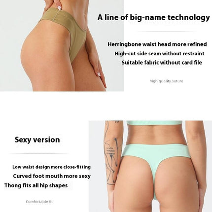 Cotton Thongs for Women Breathable Stretch Hipster Underwear Panties