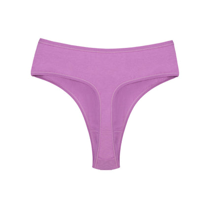 Women's Cotton Thong High Waisted Breathable Comfortable Panties