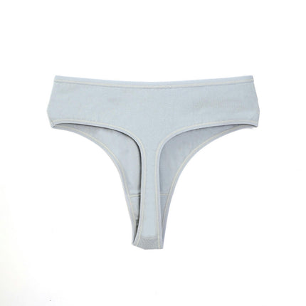 Women's Cotton Thong High Waisted Breathable Comfortable Panties