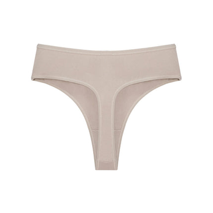 Women's Cotton Thong High Waisted Breathable Comfortable Panties