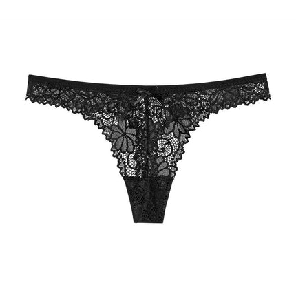 Lace Thongs for Women Breathable Low Rise Bikini Panties Underwear