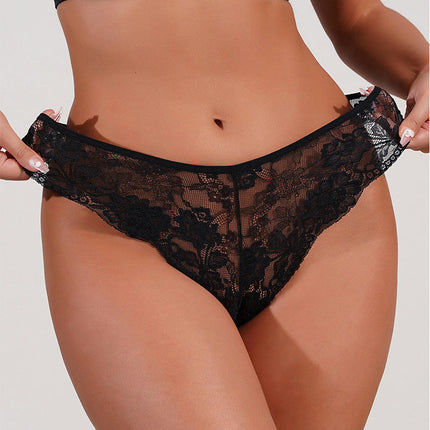 Women's Sexy Thongs Lace Bikini Panties Low Rise Panties