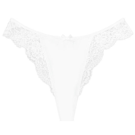 Women's Lace Low Waist Thongs Underwear Sexy T Back Panties