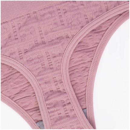 Women's Stretch Underwear Mid Waist Brief Breathable Panties