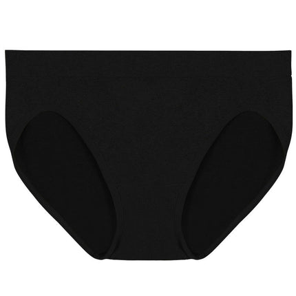 Women's Mid Waist Stretch Briefs Soft Underpants Ladies Full Coverage Panties