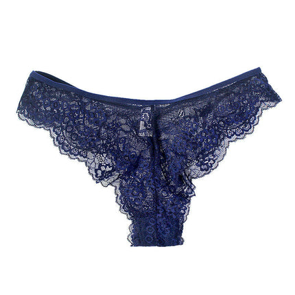 Women's Breathable Lace Brief Half Back Coverage Panties