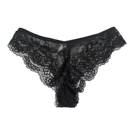 Women's Breathable Lace Brief Half Back Coverage Panties