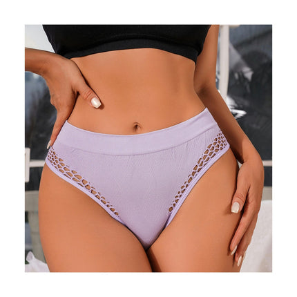 Women Stretch Underwear Breathable Cutout Panties Bikini Briefs