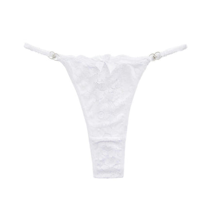 Women Low Rise G String Lace Breathable T Back Thongs Plus Size