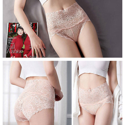 Women's Sexy Underwear Lace Panties High Waisted Ladies Brief