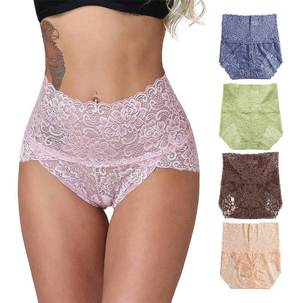 Women's Sexy Underwear Lace Panties High Waisted Ladies Brief