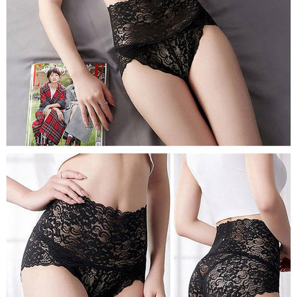 Women's Sexy Underwear Lace Panties High Waisted Ladies Brief