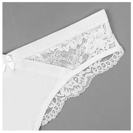 Women Lace Panties Sexy Hipster Underwear V-Shape Waistband Briefs