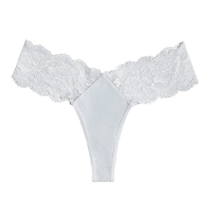 Lace Thongs for Women Sexy No Show Stretch T-back Panties