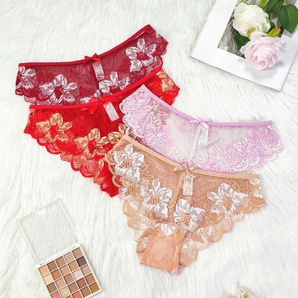 Women's Lace Underwear Sexy Stretch Breathable Comfortable Panties