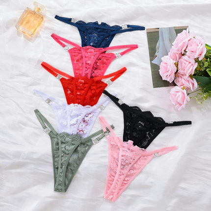 Lace Thongs for Women Sexy Seamless Breathable Low Waist Panties