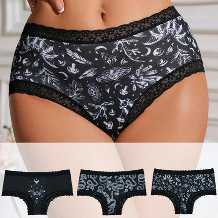 Womens Underwear Stretch Panties Briefs Hipster Lace Bikini