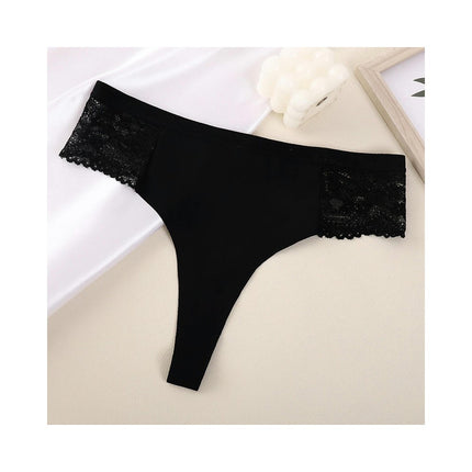 Women's Seamless Underwear Lace No Show Bikini Panties invisible Underpants