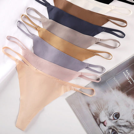 G-String Thongs for Women Panties Stretch T-back Low Rise Hipster Sexy Panties