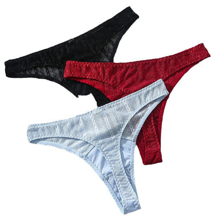 Women No Show Underwear Thong Invisible Soft Sexy Panties 3 Pack