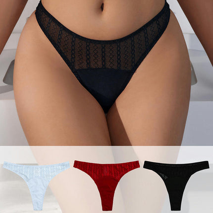 Women No Show Underwear Thong Invisible Soft Sexy Panties 3 Pack