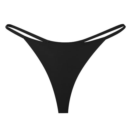 Sexy Thongs for Women Seamless G-String Low-rise Stretch Panties 3 Pack