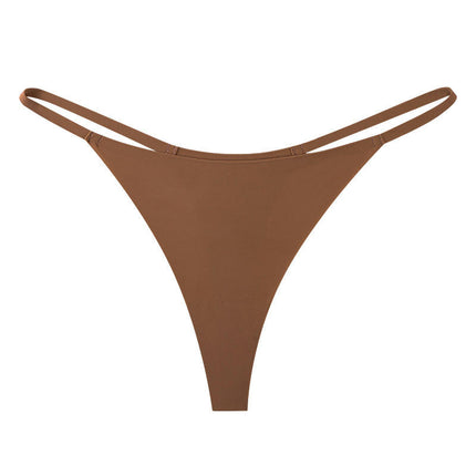 Sexy Thongs for Women Seamless G-String Low-rise Stretch Panties 3 Pack