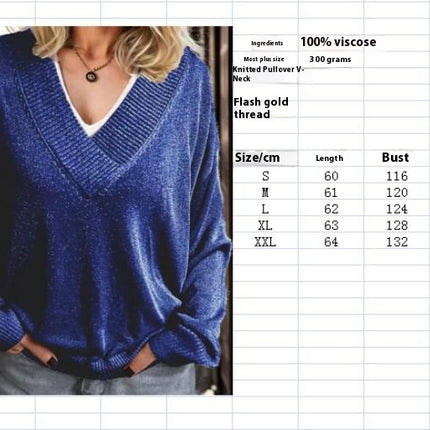 Women Sweater Deep V Neck Casual Tunic Tops Trendy Fall Winter Long Sleeve Pullover Sweatshirts