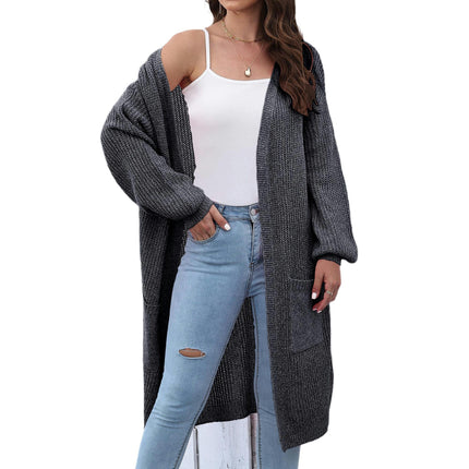 Fall Cardigan for Women Lantern Sleeve Spring Knit Cardigans Sweaters