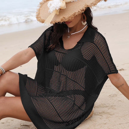 Women Crochet Hollow Out Bikini Bathing Suit Coverup Knit Beach Dress