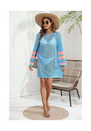 Women's Crochet Bathing Suit Swimwear Knit Cover Up Beach Dress