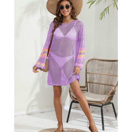 Women's Crochet Bathing Suit Swimwear Knit Cover Up Beach Dress